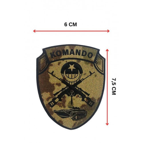 KOMANDO Kamuflaj Kol Patch 3d Plastik, 2025 Yeni Tip, Cırtlı, 1. Kalite